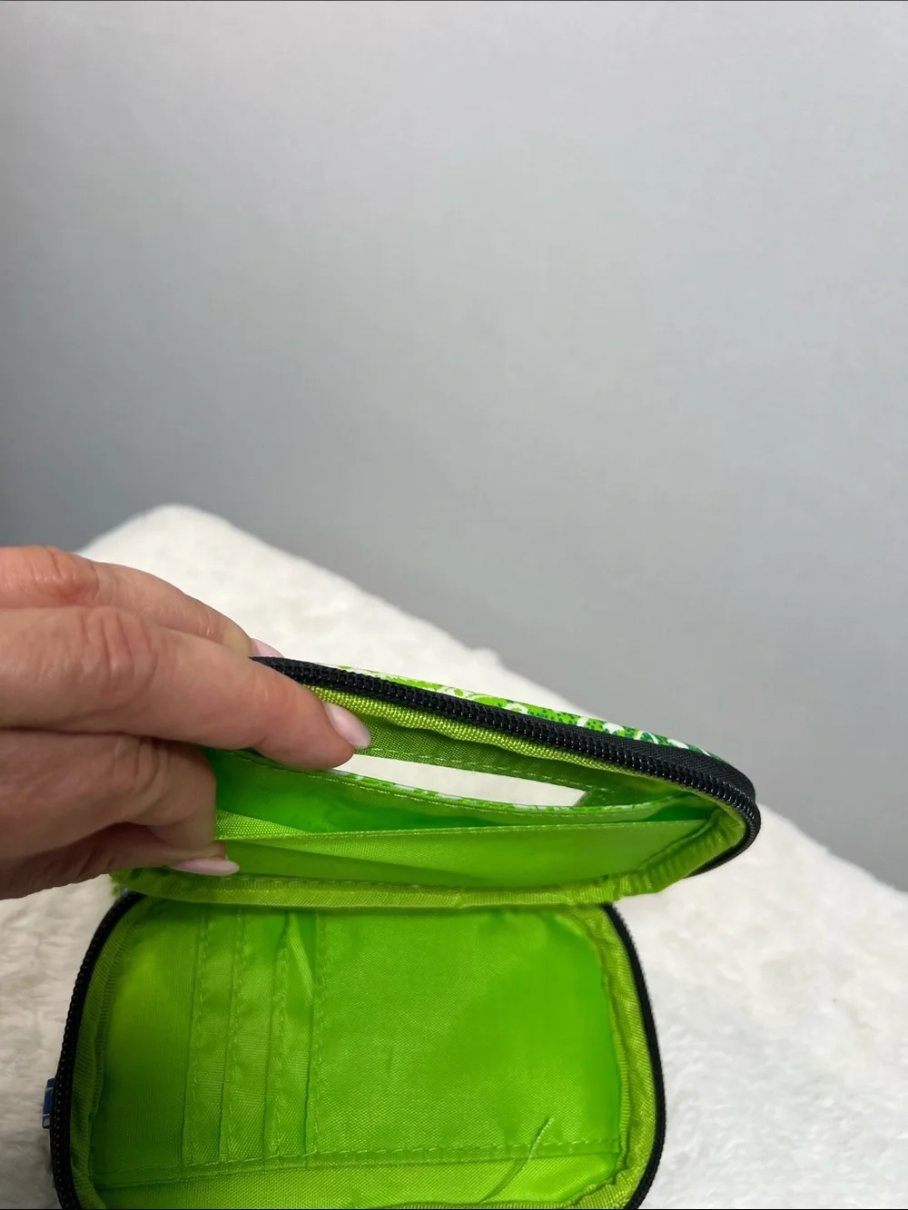 Scout Green & Blue Pattern Wristlet Wallet Clutch